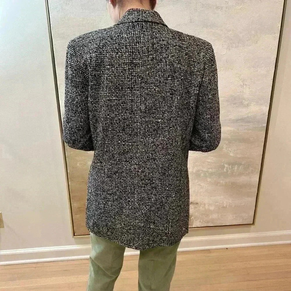 Vintage Earl Rutenberg Tweed oversized jacket blazer size S-M - Picture 5 of 8
